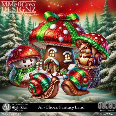 AI - CU4CU - Choco Fantasy Land (CU4CU/PNG/PACK)