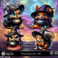 AI - Witch Squirrels - CU001 (CU4PU/PNG)
