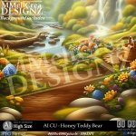 AI - CU Honey Teddy Bear (CU4PU/PNG)