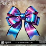 AI - CU4CU - Colorful Bows - 002 (CU4CU/PNG/PACK)