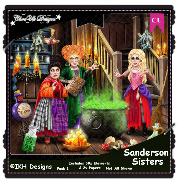Sanderson Sisters CU/PU Pack - Click Image to Close