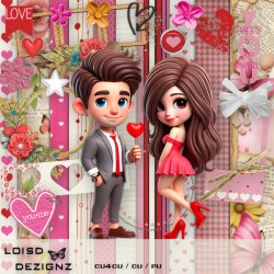 Mini Scrap Kit 07 - Valentines - CU / PU