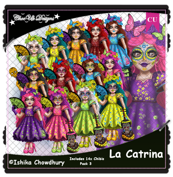 La Catrina CU/PU Pack 3 - Click Image to Close