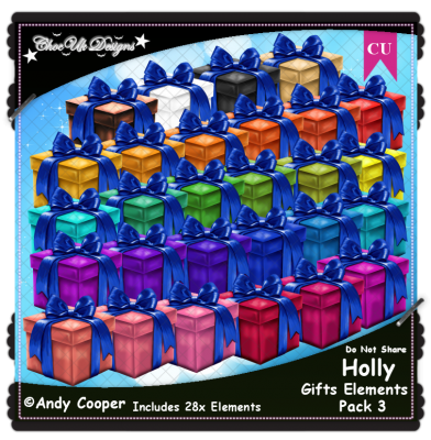 Holly Gifts Elements CU/PU Pack 3