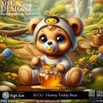 AI - CU Honey Teddy Bear (CU4PU/PNG)