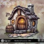 AI - Medieval Taverns - CU001 (CU4PU/PNG/PACK)