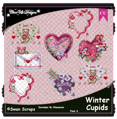 Winter Cupids Elements CU/PU Pack 6