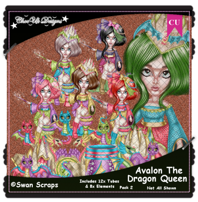 Avalon The Dragon Queen CU/PU Pack 2