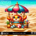AI - Beach Fun Crabs - CU001 (CU4PU/PNG)