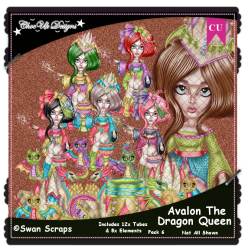 Avalon The Dragon Queen CU/PU Pack 6