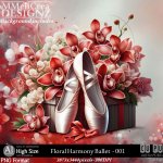 AI - Floral Harmony Ballet - CU001 (CU4PU/PNG/PACK)