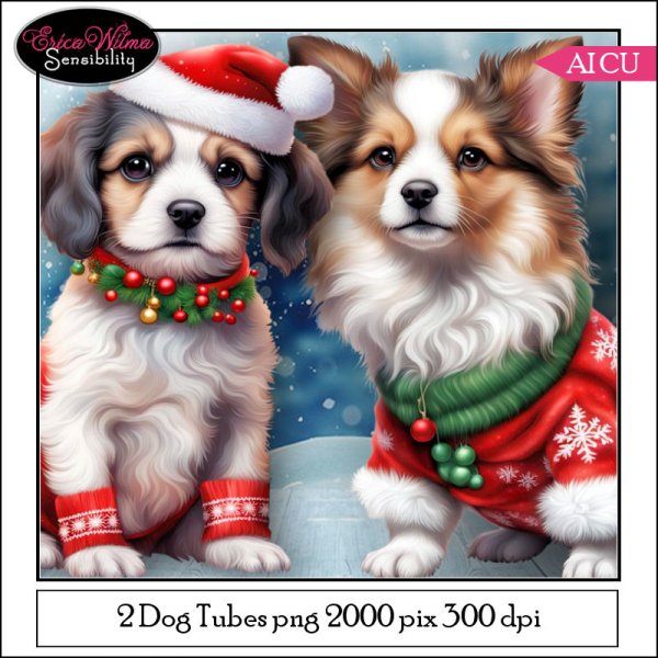 EW AI Dogs Christmas 01 - Click Image to Close