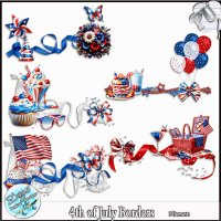 4TH OF JULY BORDERS - TAGGER SIZE by Disyas
