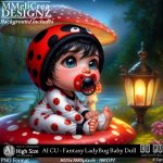 AI - CU Fantasy LadyBug Baby Doll (CU4PU/PNG)