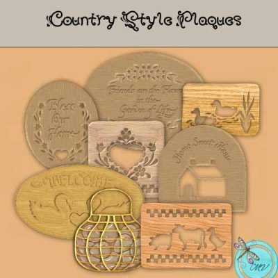 Country Plaques Element pack