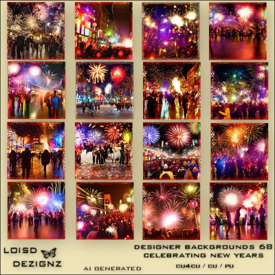 Designer Backgrounds 68 - Celebrating New Years - cu4cu/cu/pu