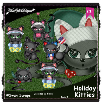 Holiday Kitties CU/PU Pack 2