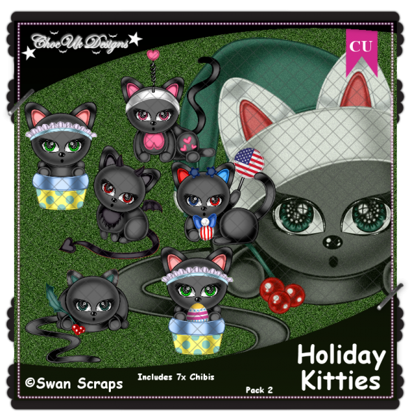 Holiday Kitties CU/PU Pack 2 - Click Image to Close