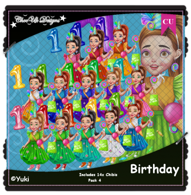 Birthday CU/PU Pack 4