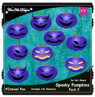 Spooky Pumpkins CU/PU Pack 2