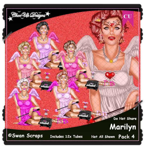 Marilyn CU/PU Pack 4 - Click Image to Close