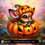 AI - Pumpkin Fallow Deers - CU001 (CU4PU/PNG)