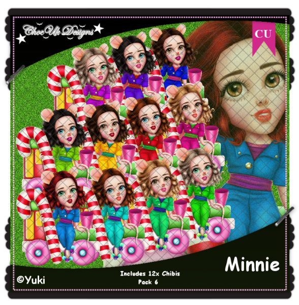 Minnie CU/PU Pack 6 - Click Image to Close