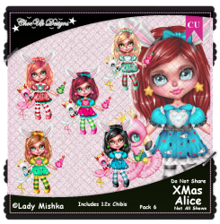 XMas Alice CU/PU Pack 6