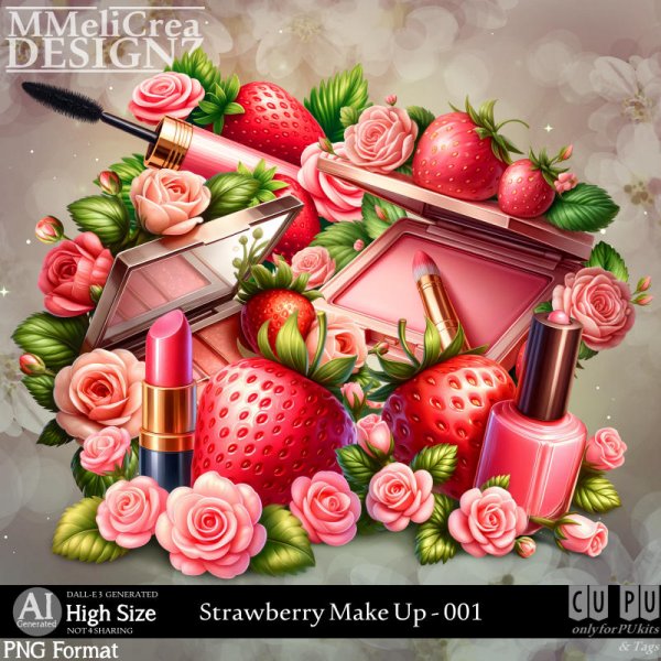 AI - Strawberry Make Up - CU001 (CU4PU/PNG/PACK) - Click Image to Close