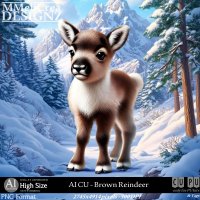 AI - CU Brown Reindeer (CU4PU/PNG)