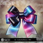 AI - CU4CU - Colorful Bows - 001 (CU4CU/PNG/PACK)