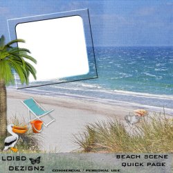 Beach Scene Quick Page - cu/pu