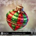 AI - XMas Ornaments - CU001 (CU4PU/PNG/PACK)