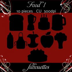 Food 1 Silhouettes