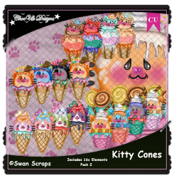 Kitty Cones CU/PU Pack 2