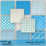 Designer Papers 24 - Blue Pattern