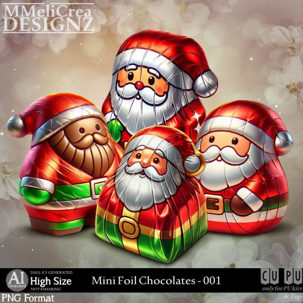 AI - Mini Foil Chocolates - CU001 (CU4PU/PNG/PACK) - Click Image to Close