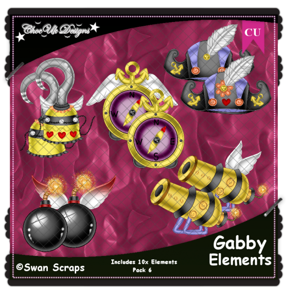 Gabby Elements CU/PU Pack 6 - Click Image to Close