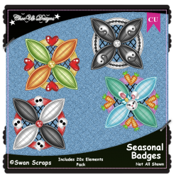 Seasonal Badges Elements CU/PU Pack