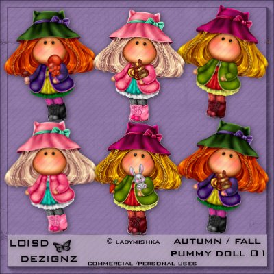 Autumn/Fall Pummy Dolls 01-CU/PU