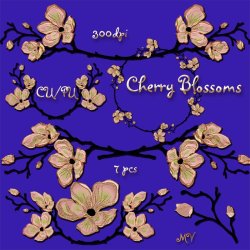 Cherrie Blossoms element pack