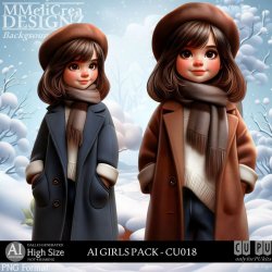 AI - GIRLS PACK CU018 (CU4PU/PNG)