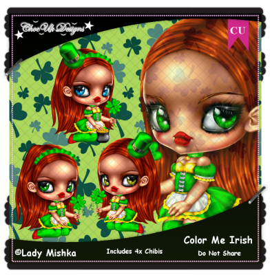 Color Me Irish Chibis CU/PU Pack
