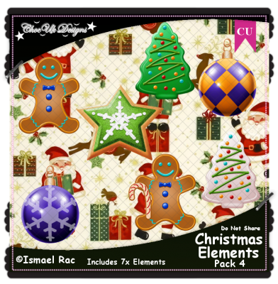 Christmas Elements CU/PU Pack 4