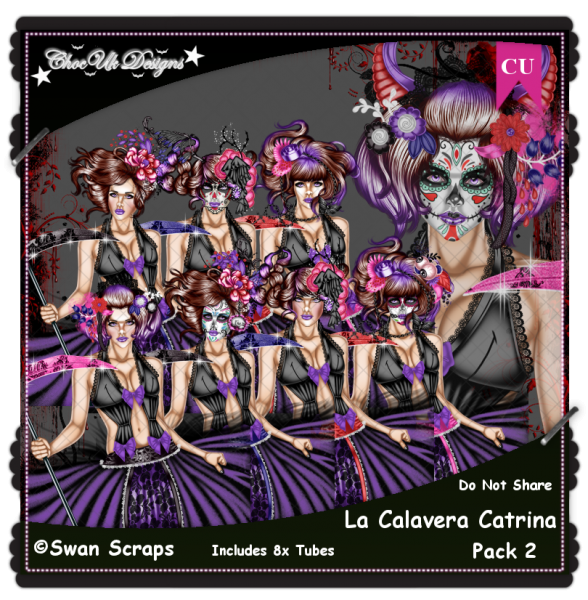 La Calavera Catrina CU/PU Pack 2 - Click Image to Close