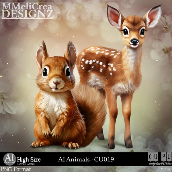 AI - ANIMALS CU019 (CU4PU/PNG) - Click Image to Close