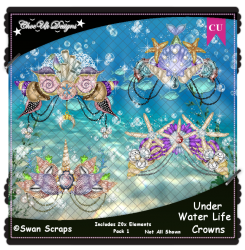 Under Water Life Crowns Elements CU/PU Pack