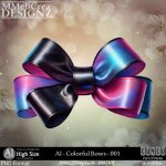 AI - CU4CU - Colorful Bows - 001 (CU4CU/PNG/PACK)