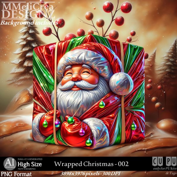 AI - Wrapped Christmas - CU002 (CU4PU/PNG/PACK) - Click Image to Close