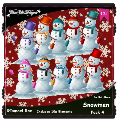 Snowmen Elements CU/PU Pack 4